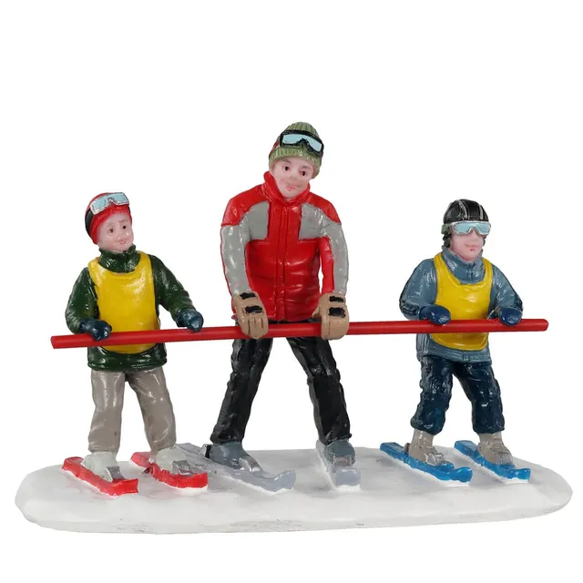lemax-bunny-slope-beginners-figurine-ski-d-butants-vail-village image 1