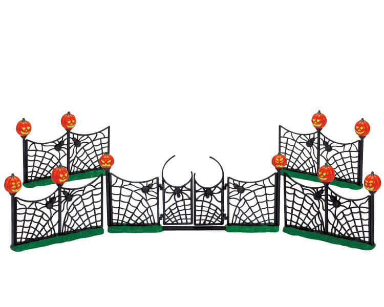 lemax-spiderweb-fence-cl-ture-toile-d-araign-e-halloween image 1