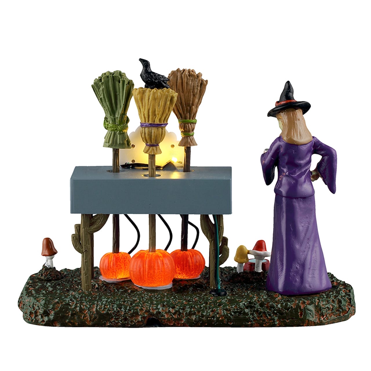 lemax-broom-charging-station-accessoire-village-halloween-spooky-town image 2