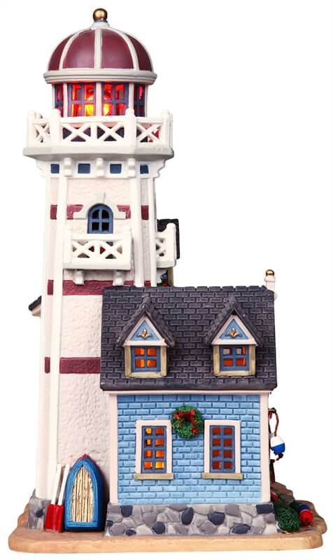 lemax-whale-point-lighthouse-bed-breakfast-phare-miniature-lumineux image 2