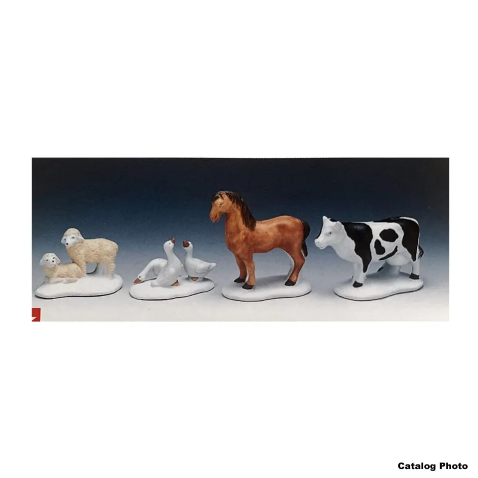 lemax-farm-animals-set-figurines-animaux-de-ferme image 1