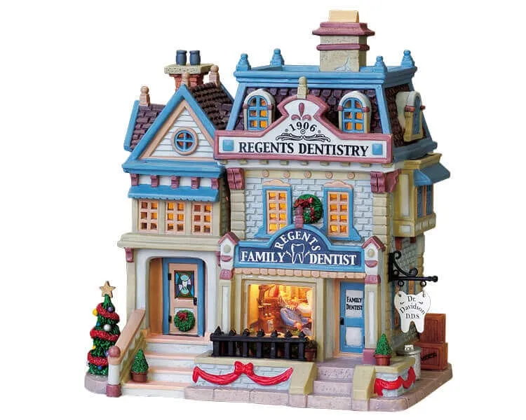 lemax-regents-dentistry-maison-miniature-lumineuse-village-de-no-l image 1
