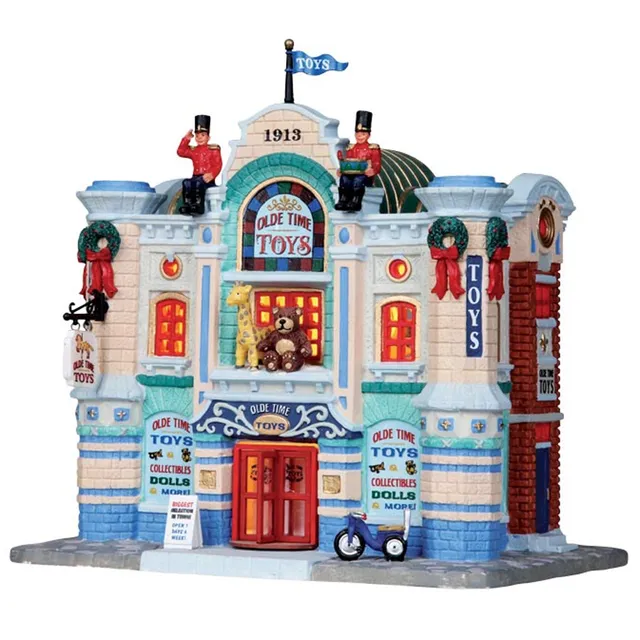 lemax-olde-time-toys-boutique-de-jouets-miniature-lumineuse image 1