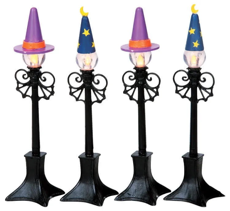 lemax-witch-wizard-street-lamp-r-verb-re-spooky-town image 1