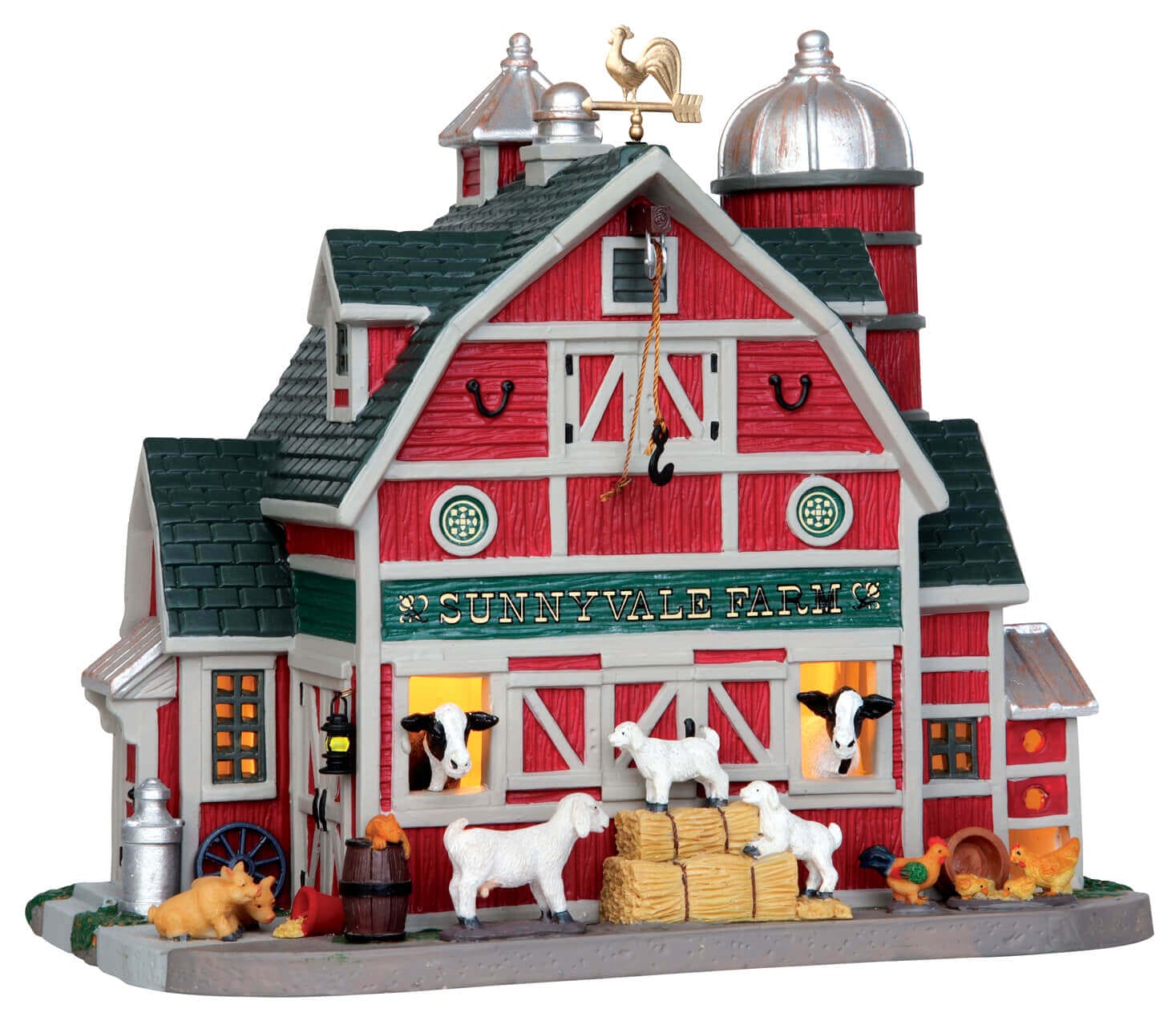 lemax-sunnyvale-farm-b-timent-lumineux-village-miniature image 1