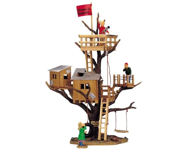 lemax-steven-s-hideout-figurine-d-cor-village-miniature image 1