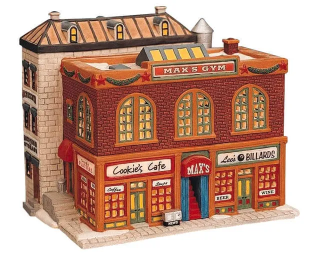 lemax-max-s-gym-b-timent-lumineux-village-miniature image 1