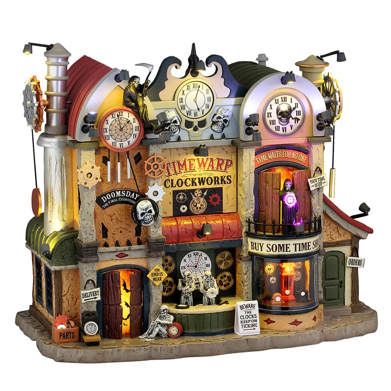 lemax-timewarp-clockworks-usine-lumineuse-spooky-town image 1