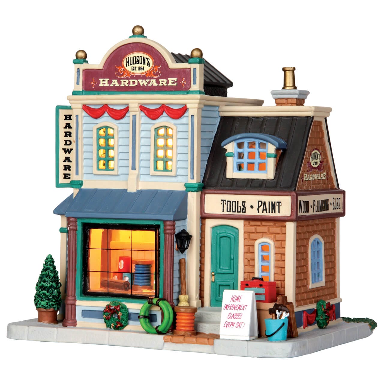 lemax-hudson-s-hardware-b-timent-miniature-lumineux image 1