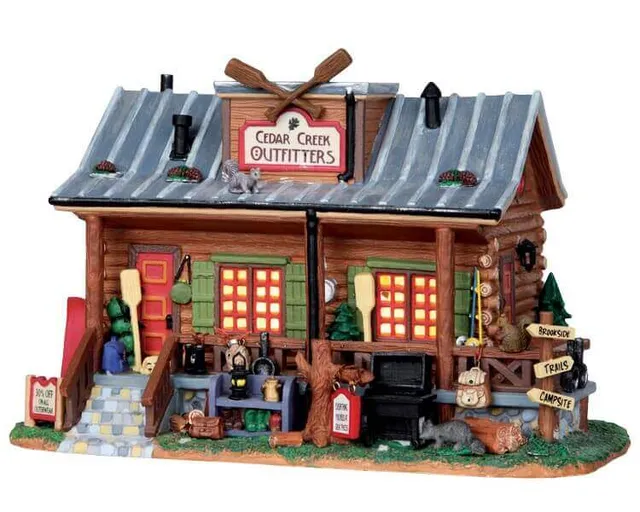 lemax-cedar-creek-outfitters-b-timent-lumineux-village-de-no-l image 1