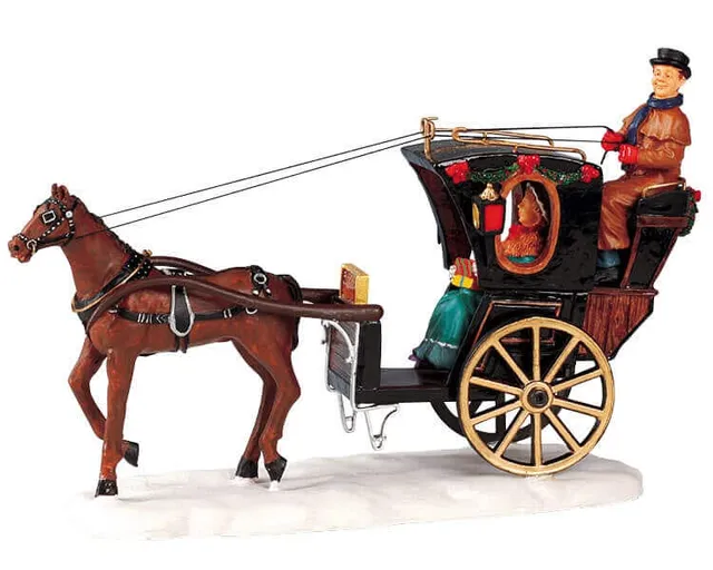 lemax-hansom-cab-cal-che-miniature-village-de-no-l image 1