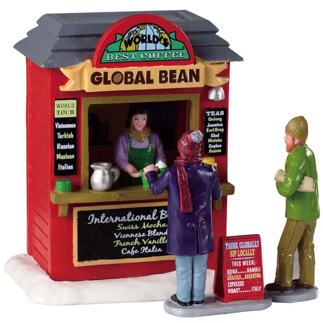 lemax-global-bean-coffee-kiosk-kiosque-caf-miniature image 1