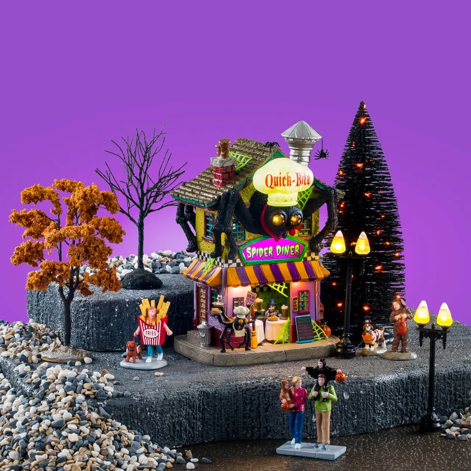lemax-quick-bite-spider-diner-set-diner-araign-e-spooky-town image 1