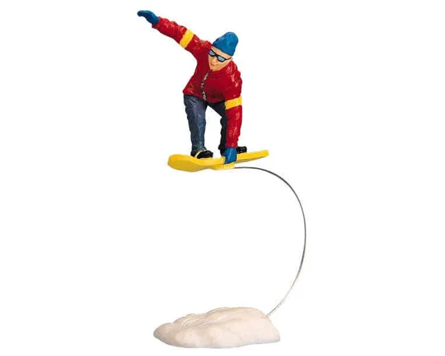 lemax-snowboarding-fun-figurine-sports-d-hiver-village image 1