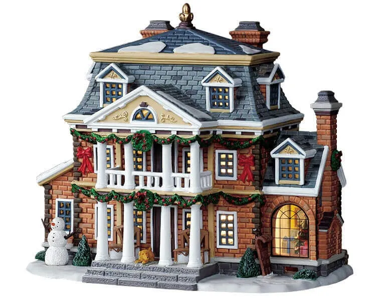 lemax-conover-estate-grande-maison-lumineuse-village-de-no-l image 1