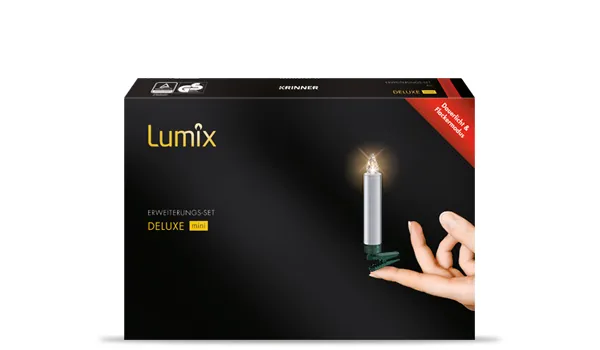 krinner-lumix-deluxe-argent-mini-extension-7-bougies-led image 1