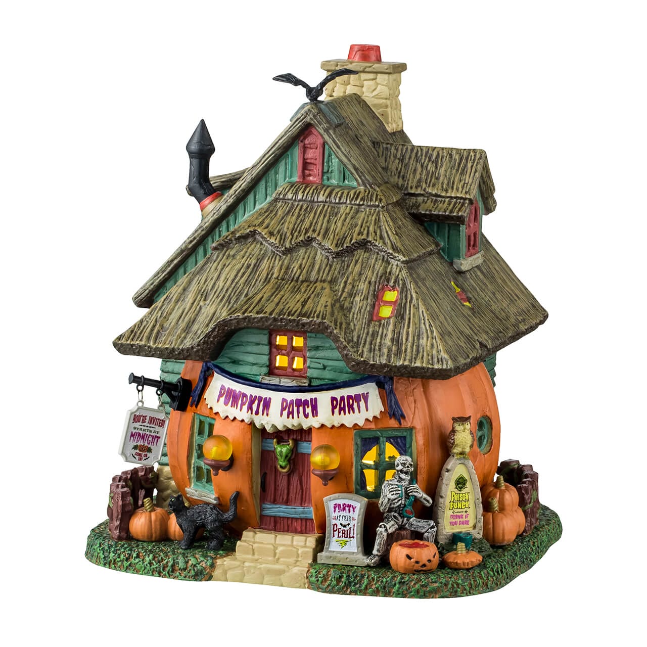 lemax-pumpkin-patch-party-maison-hant-e-citrouilles-spooky-town image 1