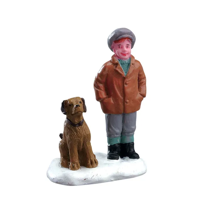lemax-boy-s-best-friend-figurine-village-miniature-enfant-et-chien image 1