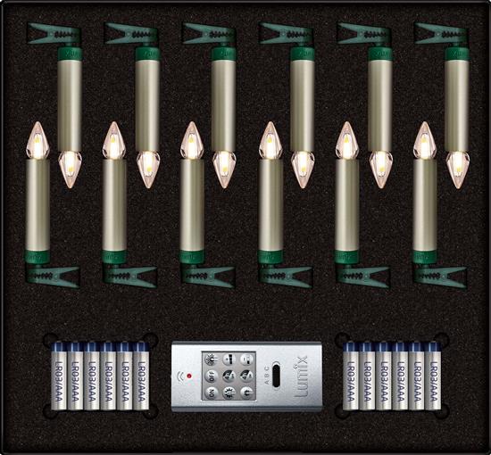 krinner-lumix-superlight-flame-mini-metallic-cashmere-kit-de-base-bougies-led image 2