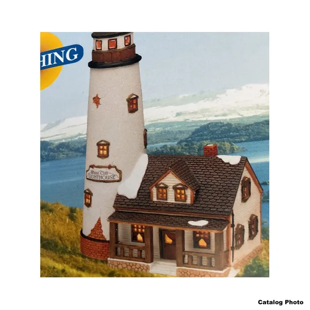 lemax-white-cliff-lighthouse-phare-blanc-miniature image 1