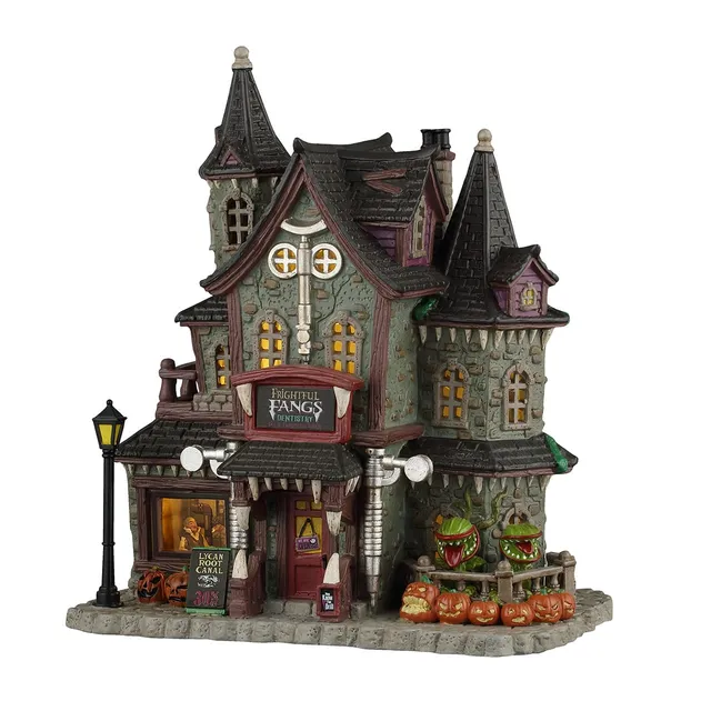 lemax-frightful-fangs-dentistry-cabinet-dentaire-spooky-town image 1