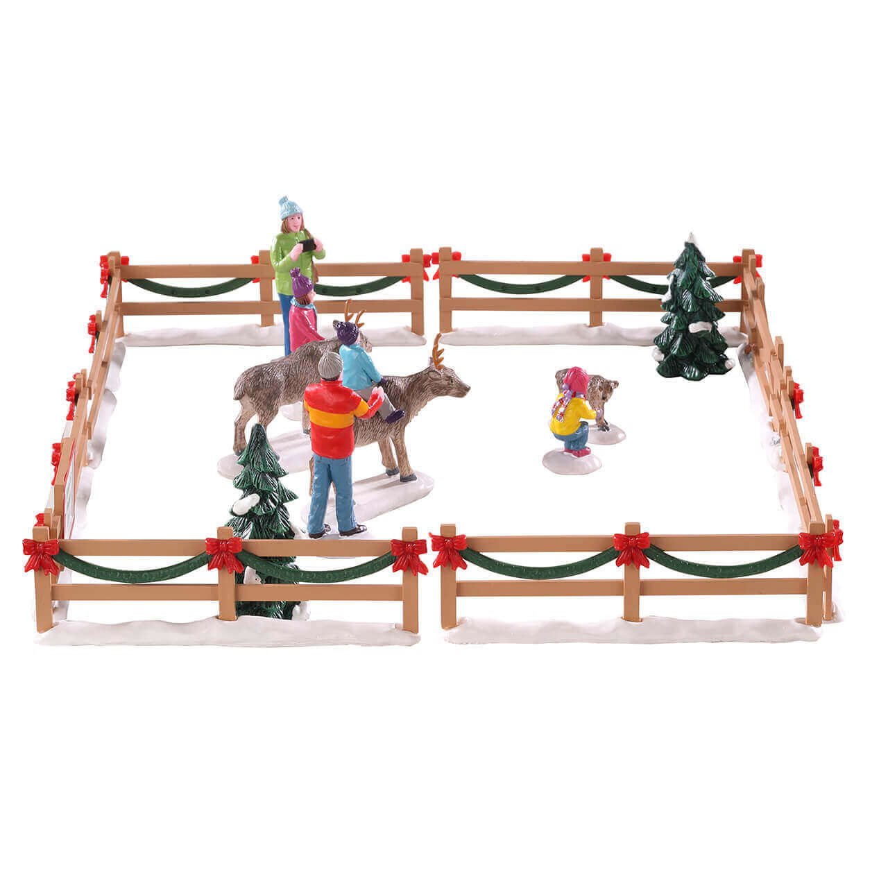 lemax-reindeer-petting-zoo-figurine-parc-rennes-vail-village image 2
