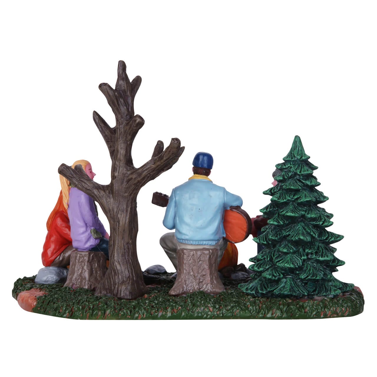 lemax-campfire-music-sc-ne-miniature-feu-de-camp-musiciens image 4