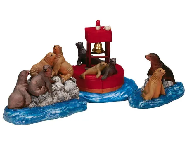 lemax-sea-lion-resort-sc-ne-otaries-miniature-village image 1