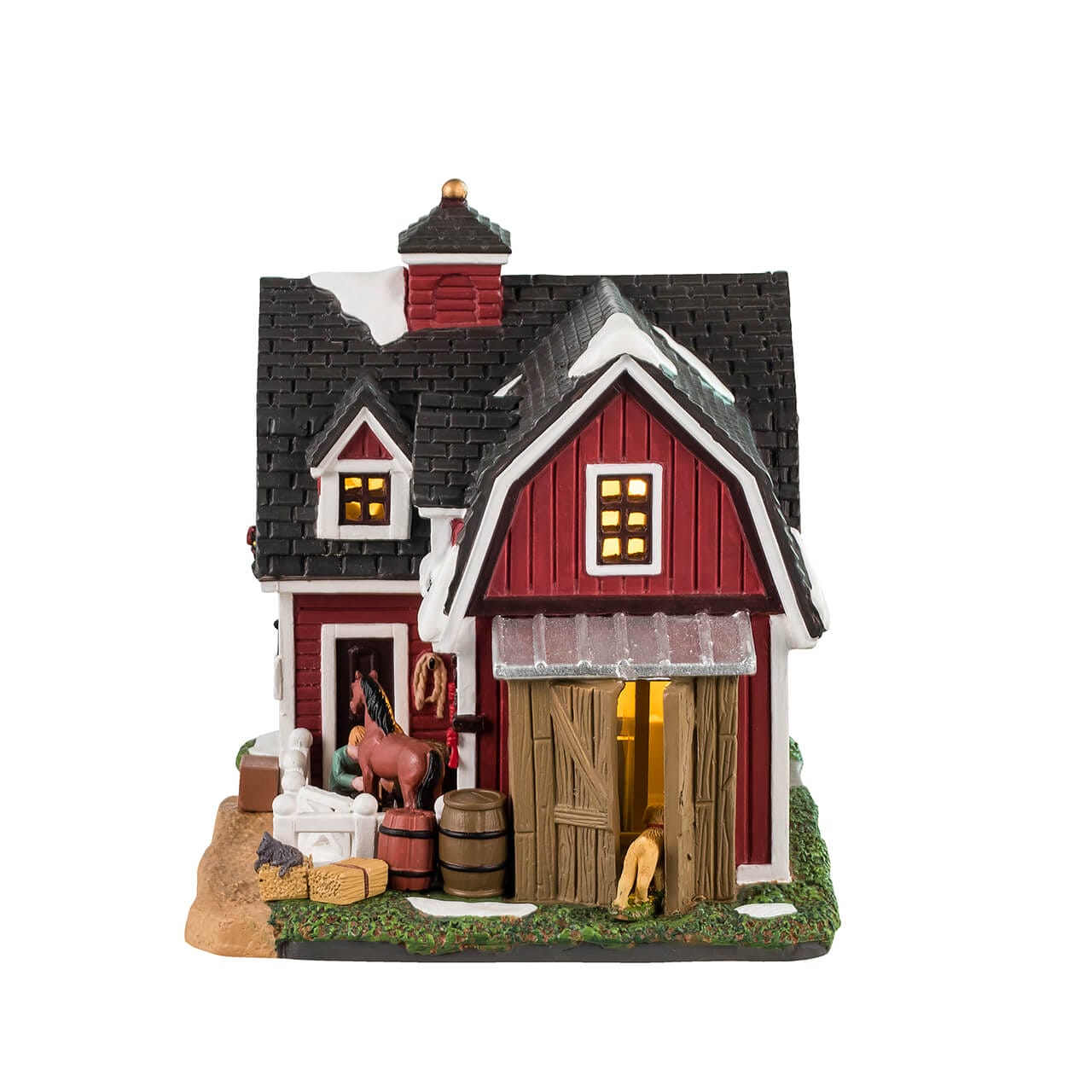 lemax-harvest-crossing-red-barn-veterinary-hospital-b-timent-de-village-miniatur image 3