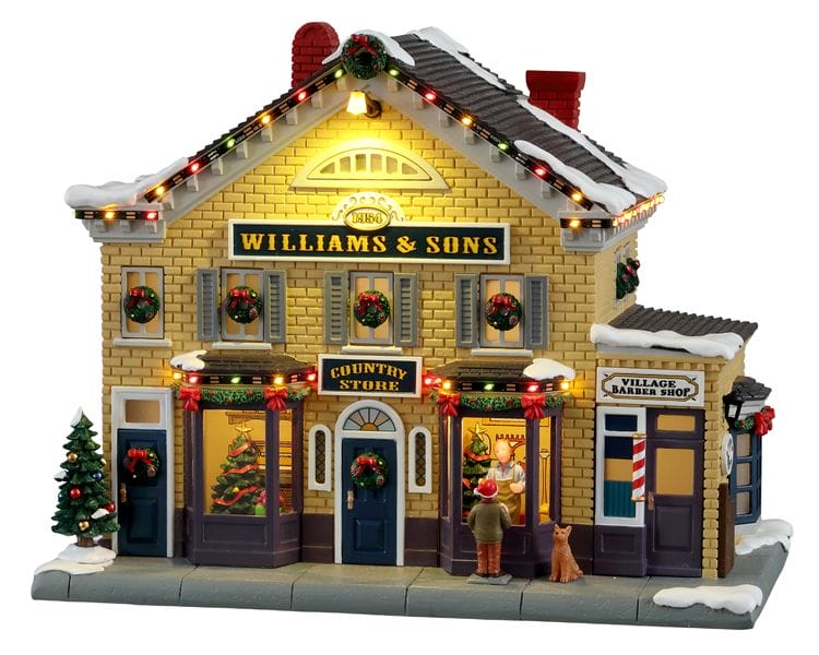 lemax-williams-sons-country-store-boutique-lumineuse-norman-rockwell image 2