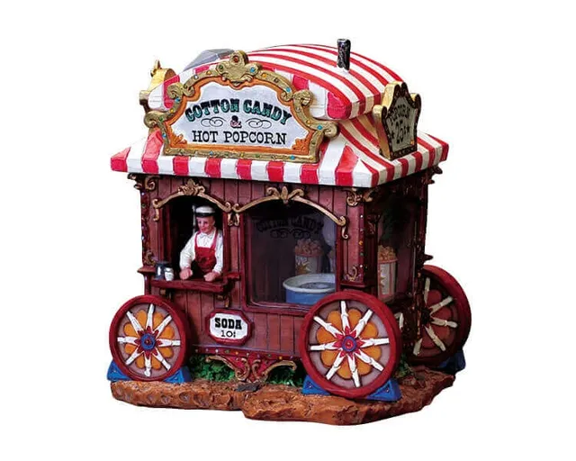 lemax-cotton-candy-stand-stand-barbe-papa-lumineux image 1