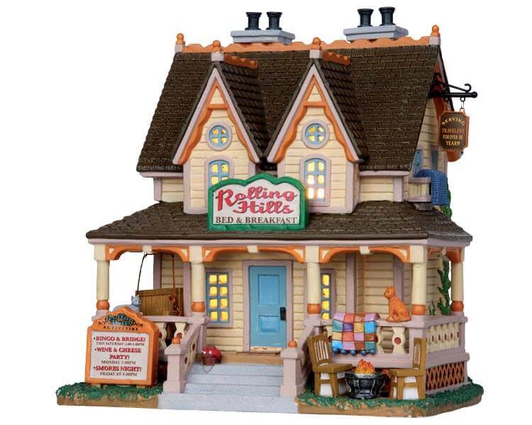 lemax-rolling-hills-bed-breakfast-maison-miniature-de-village-de-no-l image 1