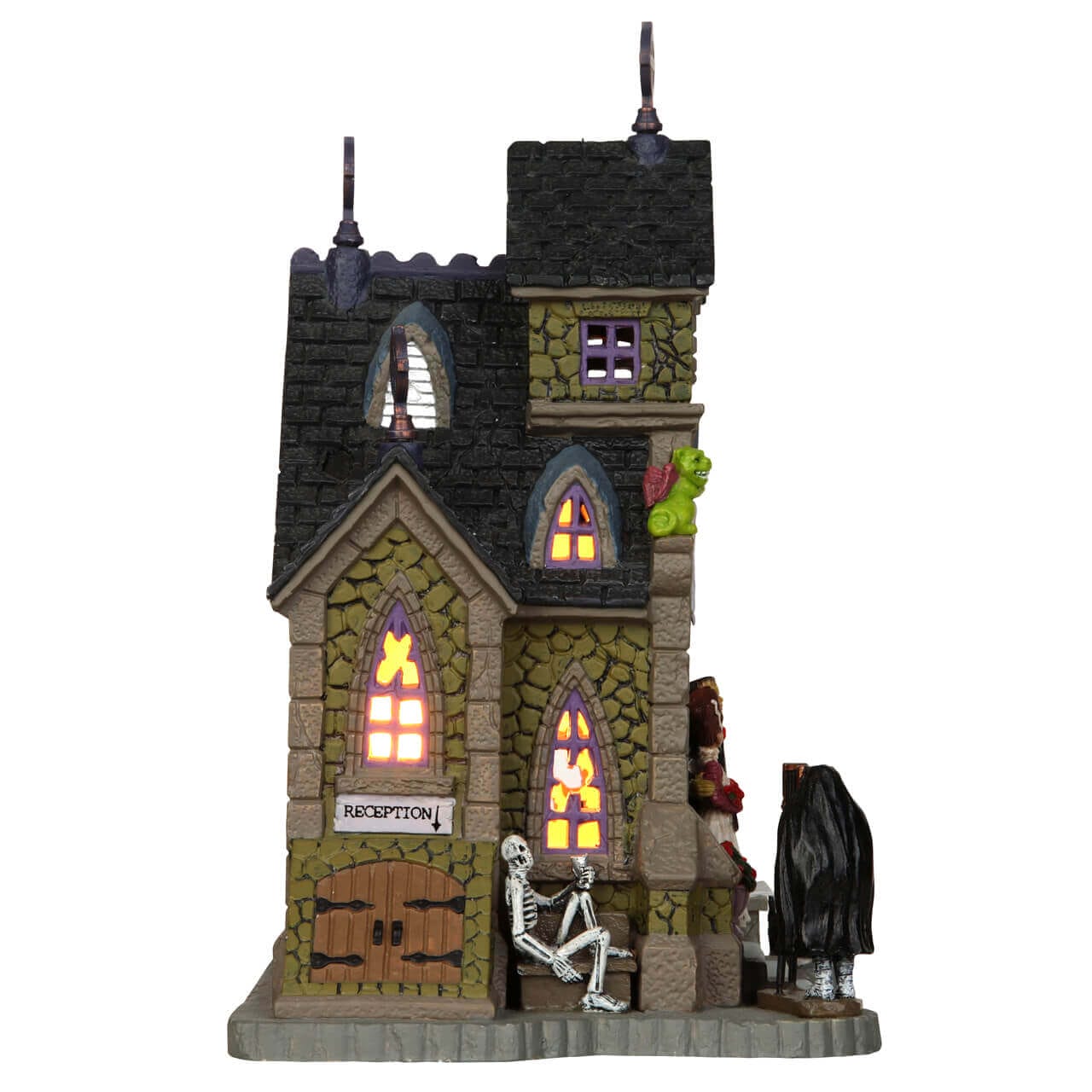 lemax-spooky-town-frank-s-big-day-sc-ne-miniature-halloween image 3