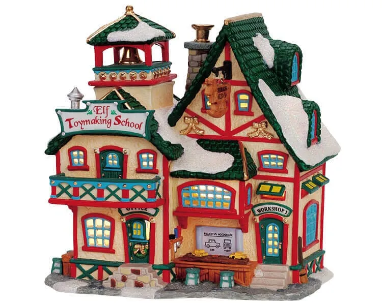 lemax-elf-toymaking-school-cole-des-lutins-lumineuse image 1