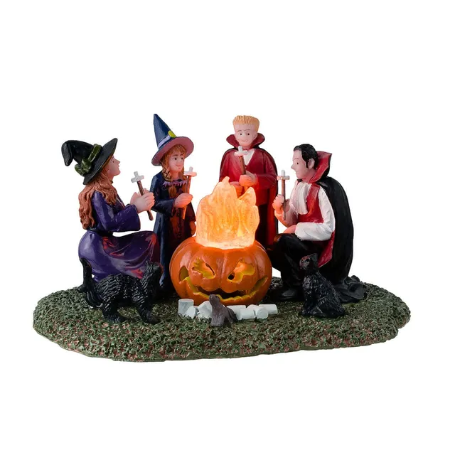lemax-monster-marshmallow-roast-sc-ne-spooky-town-sorci-res-village-halloween image 1