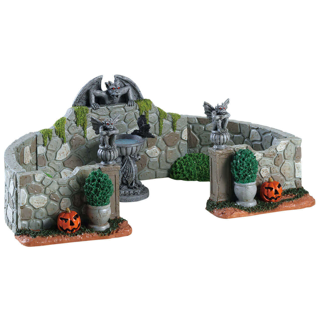 lemax-grey-gargoyle-gardens-d-cor-spooky-town-lumineux image 1