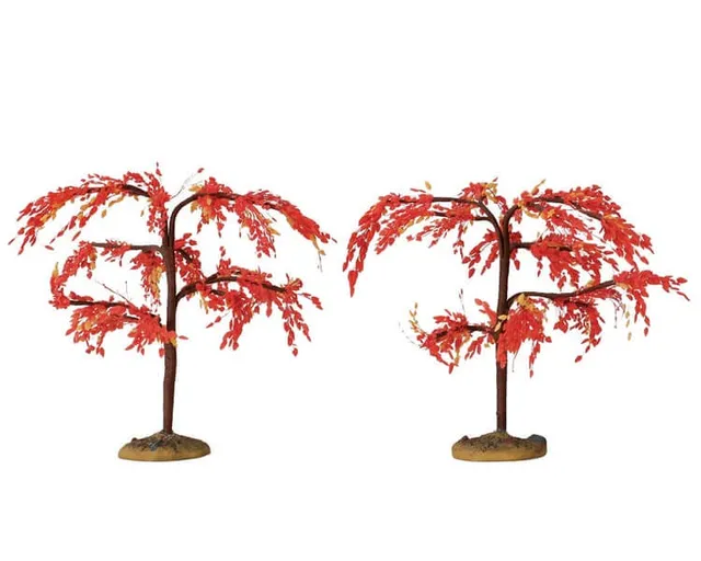 lemax-autumn-mulberry-small-petit-arbre-d-automne-village-miniature image 1