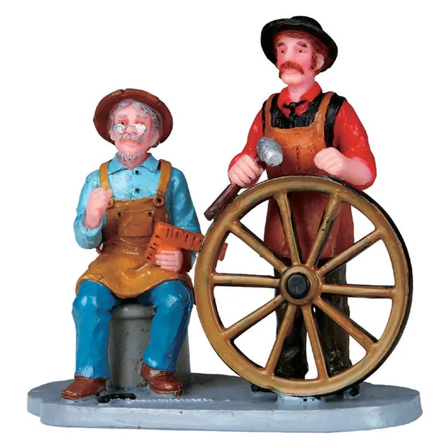 lemax-wheel-makers-figurine-artisans-village image 1