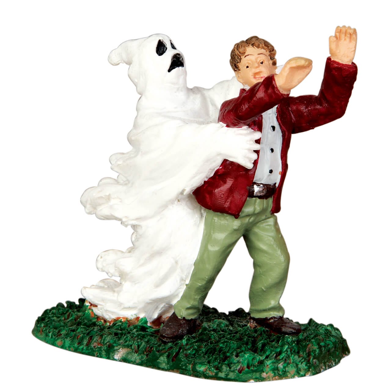 lemax-ghost-grasps-victim-figurine-spooky-town-halloween image 1