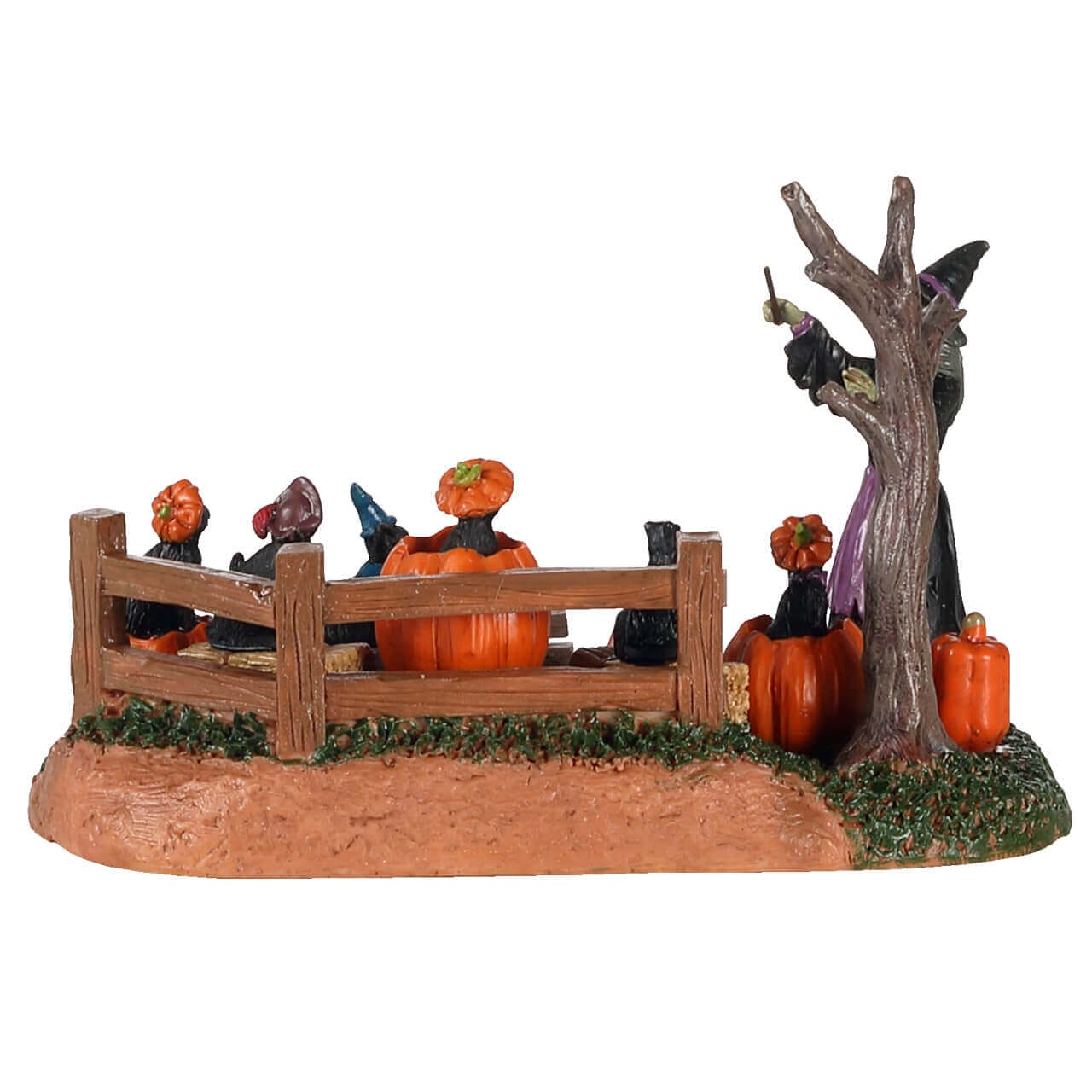 lemax-frightful-feline-choir-ch-ur-chats-halloween-lumineux image 4