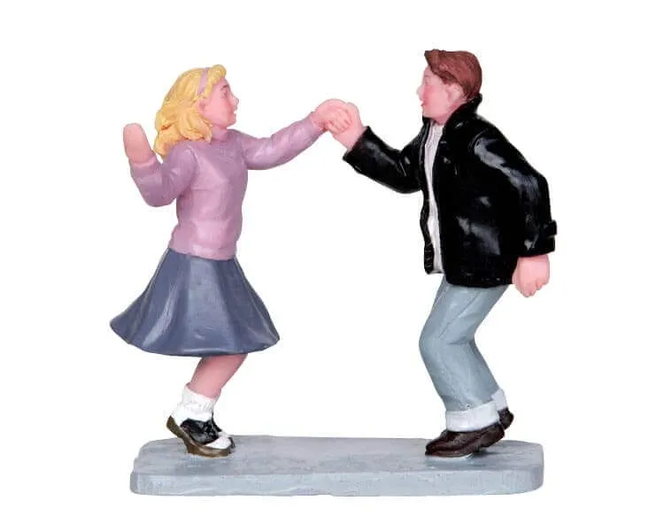 lemax-jukebox-dancers-figurine-village-de-no-l image 1