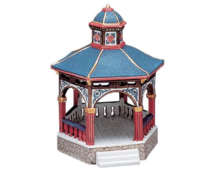 lemax-new-gazebo-kiosque-de-jardin-miniature-village-de-no-l image 1