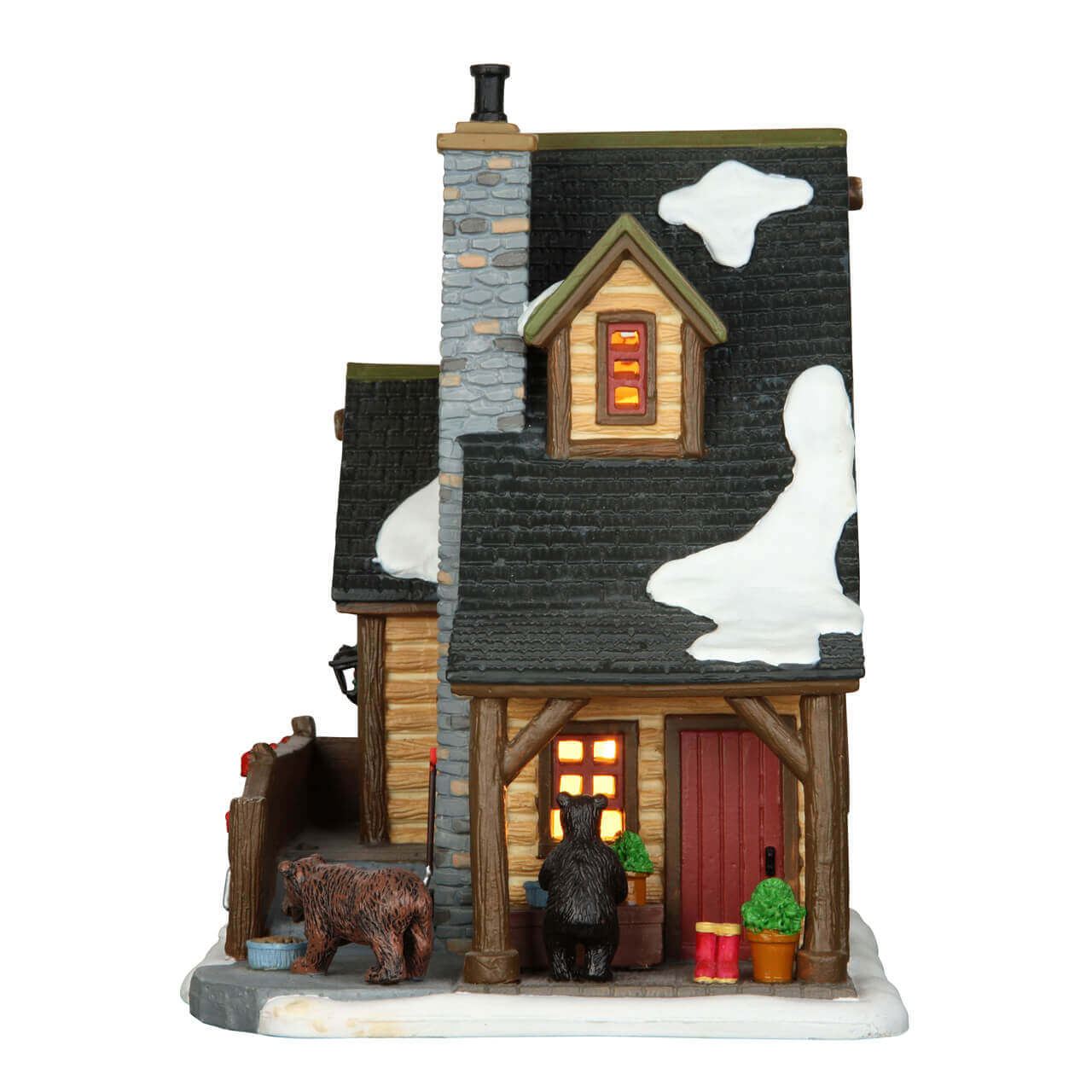 lemax-the-owen-s-cabin-chalet-miniature-lumineux image 3
