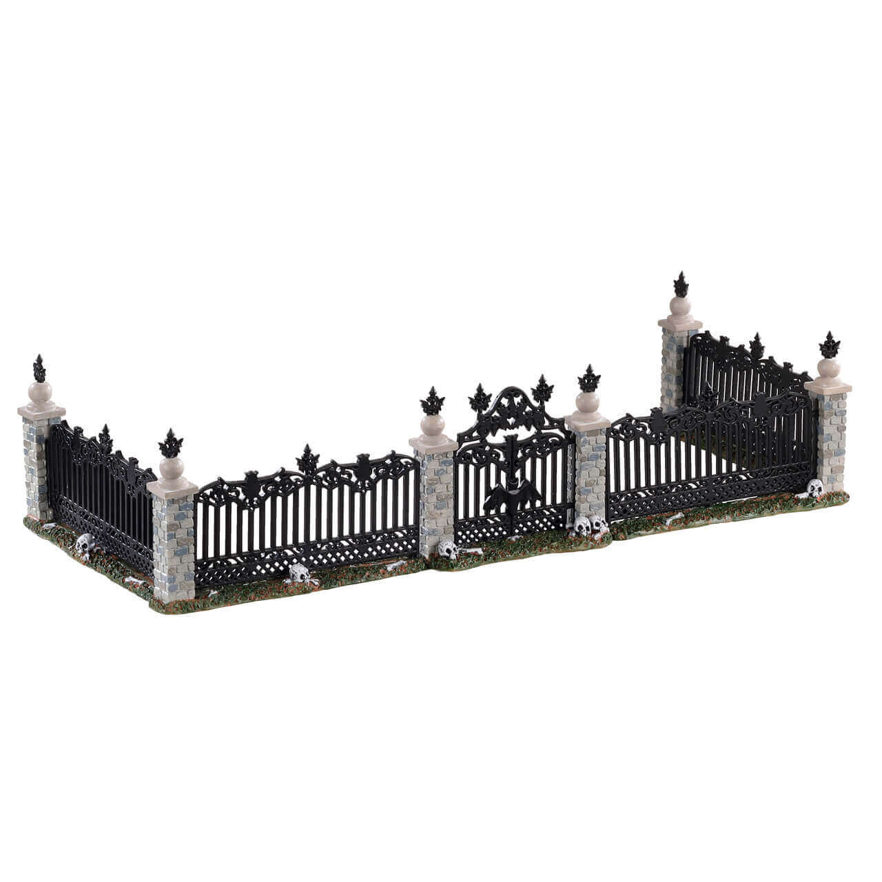 lemax-bat-fence-gate-portail-barri-re-chauve-souris-halloween image 1