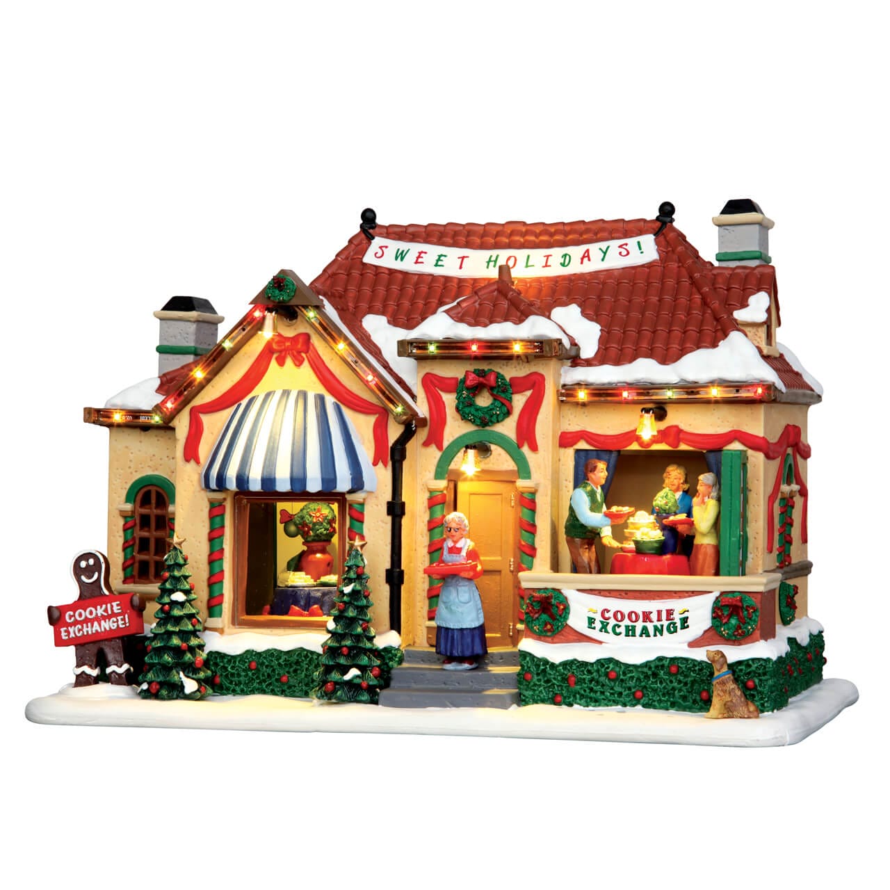 lemax-cookie-exchange-party-maison-lumineuse-village-de-no-l image 1