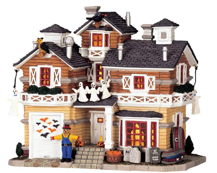 lemax-franklin-residence-maison-hant-e-spooky-town-miniature image 1