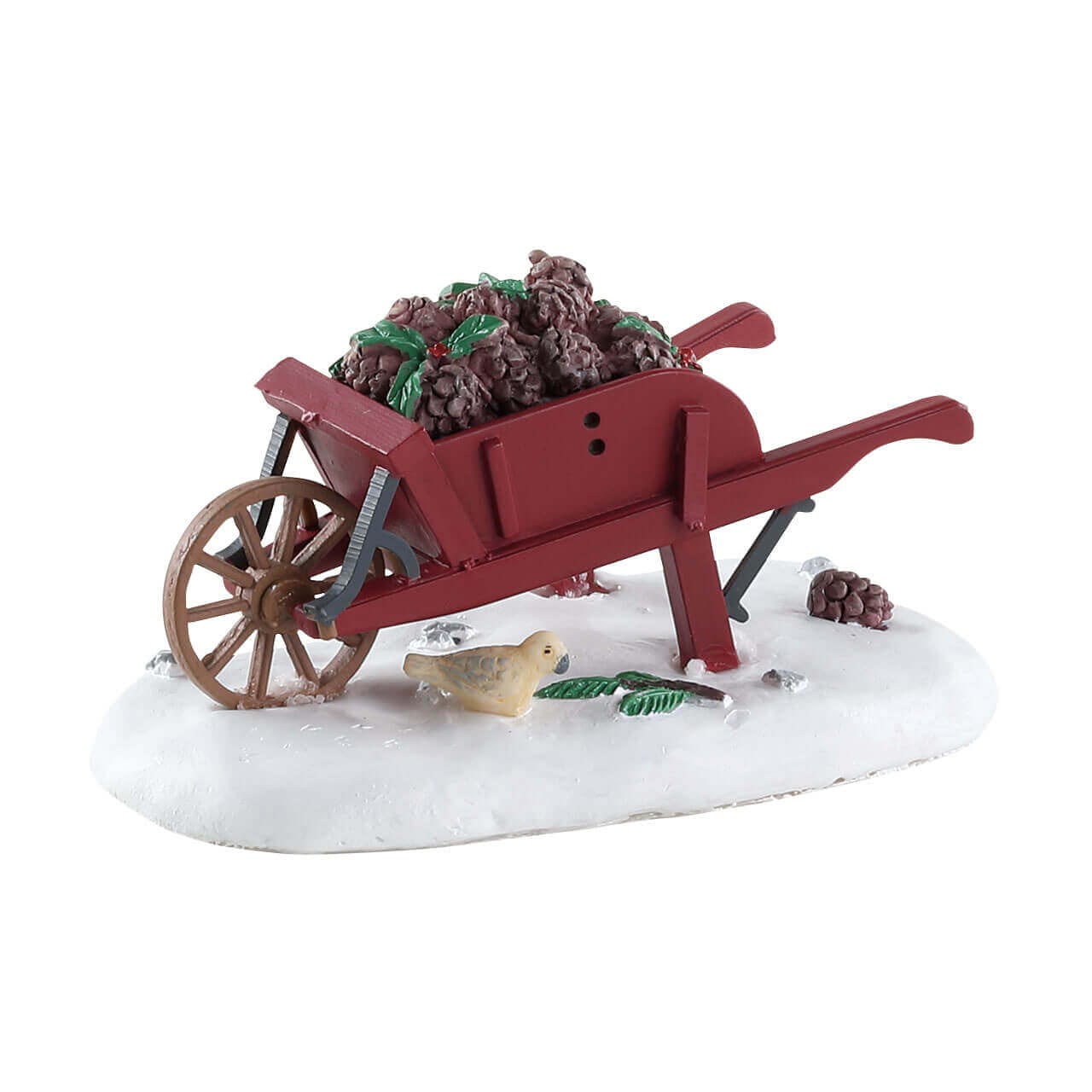 lemax-wheelbarrow-brouette-miniature-pour-village-de-no-l image 1