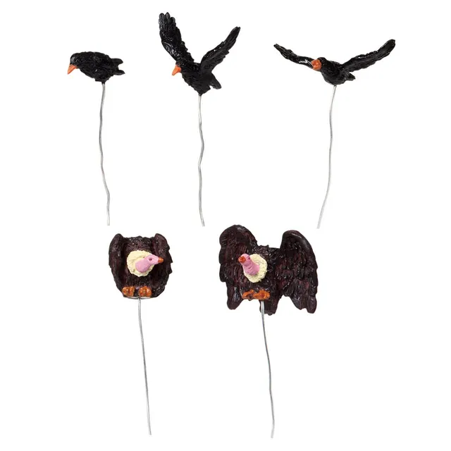 lemax-assorted-birds-set-de-5-accessoires-village-miniature image 1