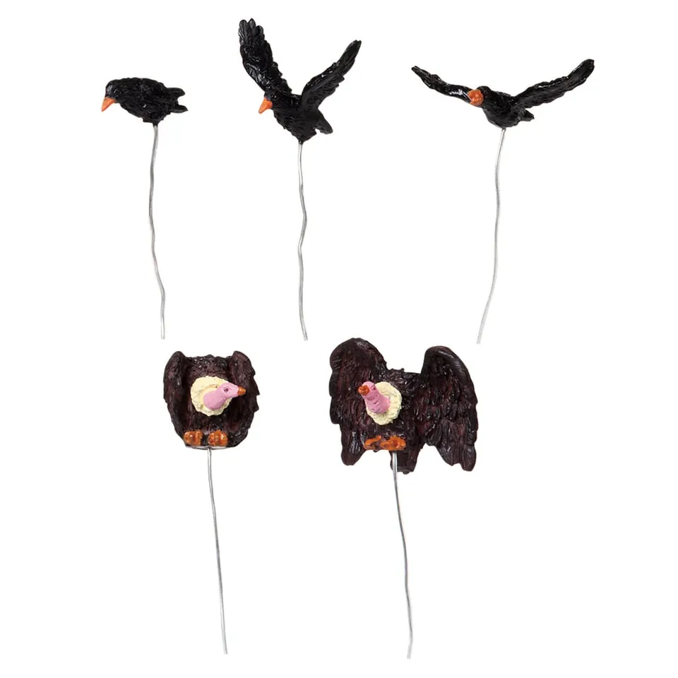 lemax-assorted-birds-set-de-5-accessoires-village-miniature image 1