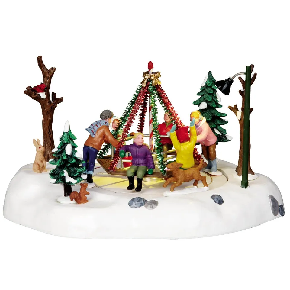lemax-holiday-merry-go-round-man-ge-miniature-anim image 1